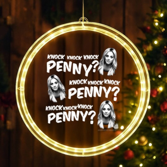 Discover the big bang theory knock knock knock penny t LED Christmas Window Lights