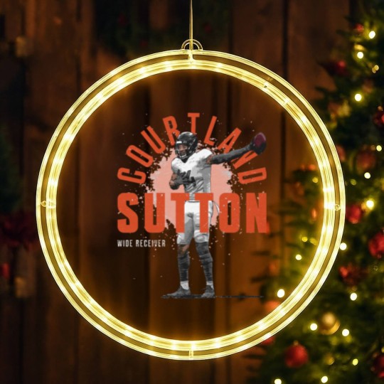 Discover Courtland Sutton Denver Player Name - Courtland Sutton - LED Christmas Window Lights