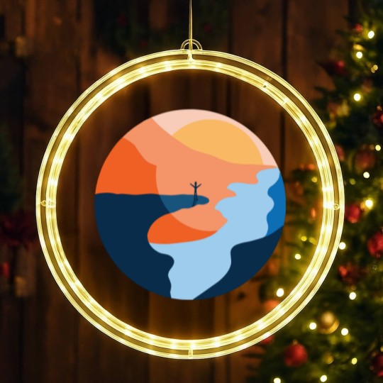 Discover Trolltunga Fjord Norway Souvenir Gift LED Christmas Window Lights