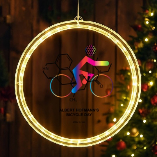 Discover Albert Hofmann's Bicycle Day LED Christmas Window Lights