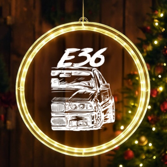 Discover M3 E36 3 Series Men's Retro BM RACING LED Christmas Window Lights