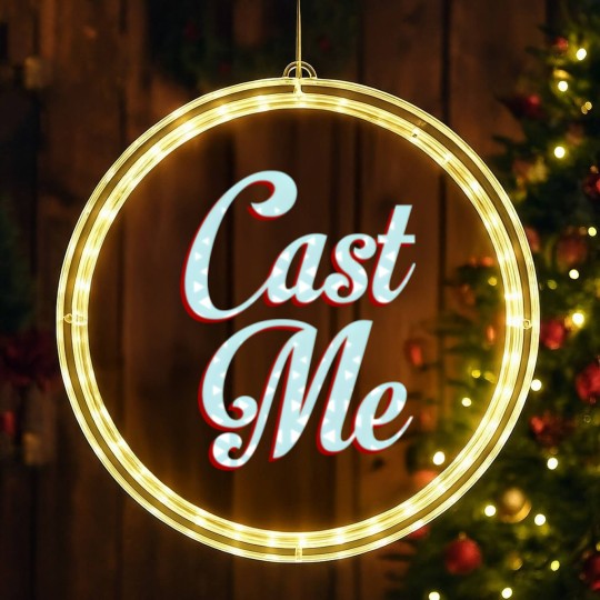 Discover Cast Me Actor Actress Acting Movie Theatre Gift LED Christmas Window Lights