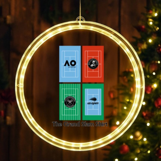 Discover Tennis LED Christmas Window Lights grand slams, Tennis player gift, Premium men woman unisex LED Christmas Window Lights, Tennis LED Christmas Window Lights