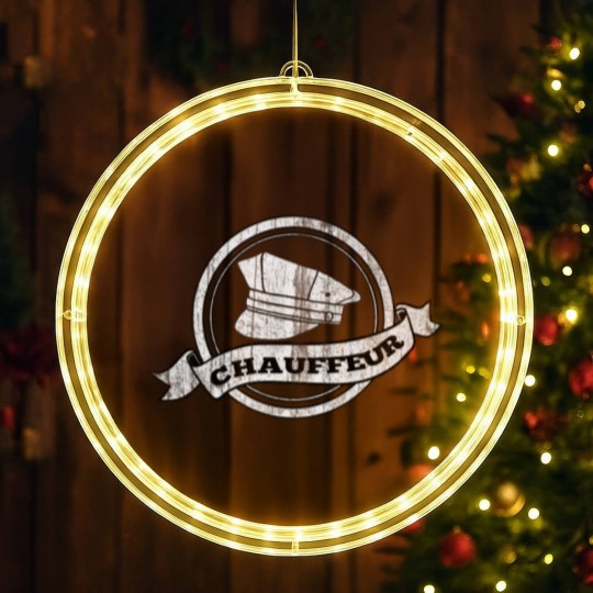 Discover Chauffeur Driver Profession Occupation job LED Christmas Window Lights