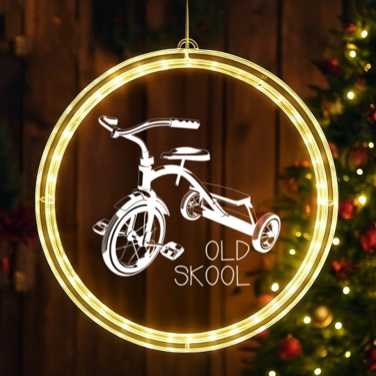 Discover Old school tricycle bike trike toys LED Christmas Window Lights LED Christmas Window Lights