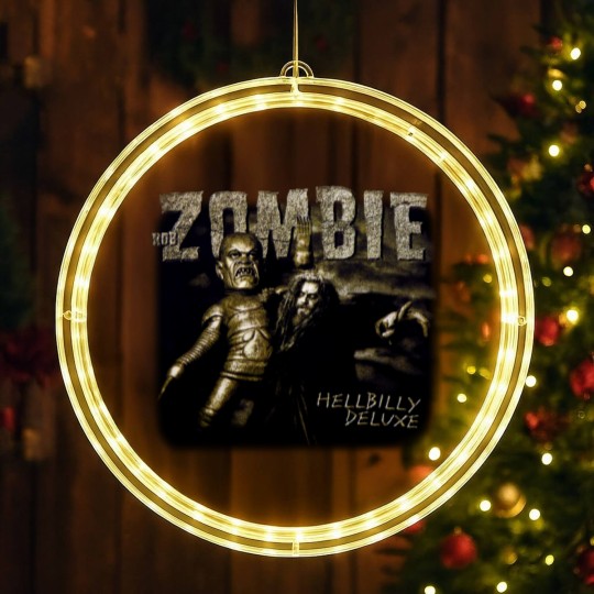 Discover Vintage Rob Zombie LED Christmas Window Lights Hellbilly 1998 1999 Tour Rock Band Large