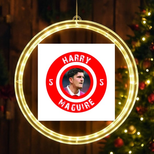 Discover Harry Maguire Throw Pillow LED Christmas Window Lights