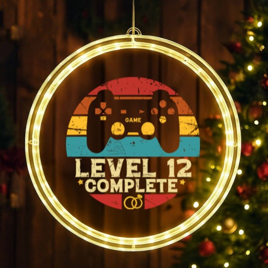 Discover 12Th Wedding Anniversary Level 12 Complete For Wif LED Christmas Window Lights