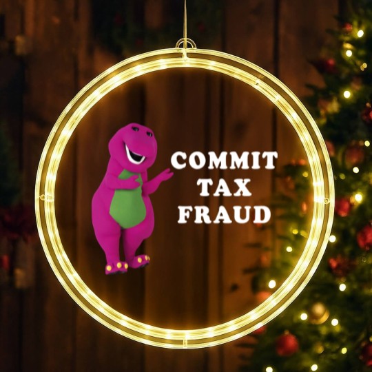 Discover Barney Commit Tax Fraud Customize Classic LED Christmas Window Lights