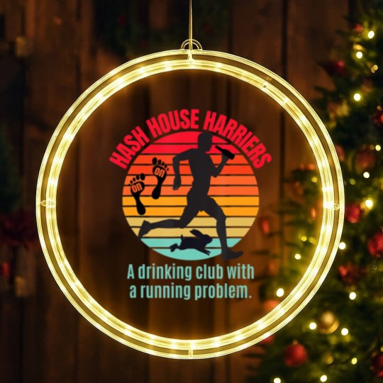 Discover Hash House Harriers T 3 LED Christmas Window Lights