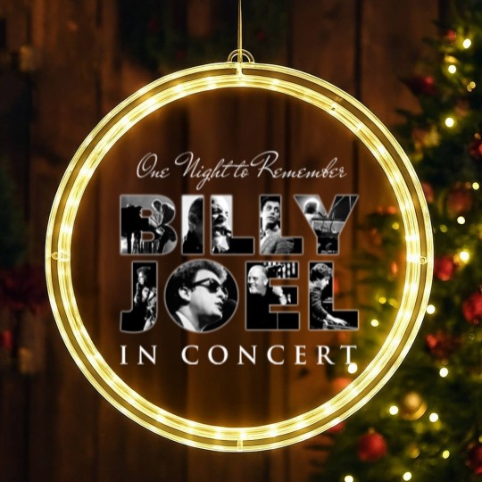 Discover One Night To Remember Billy Joel Tour LED Christmas Window Lights, Billy Joel Merch LED Christmas Window Lights