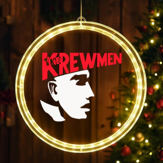 Discover Vintage The Krewmen Pure Rockabilly Psychobilly Music Big Printed LED Christmas Window Lights