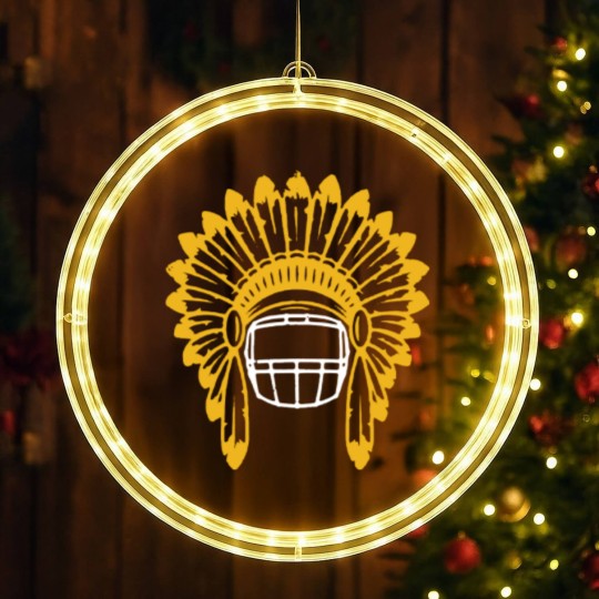 Discover Chiefs Headdress - LED Christmas Window Lights