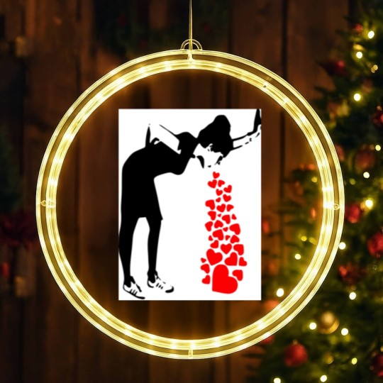 Discover Lovesick Street Art By Banksy - Street Art Work Graffiti - Artwork Design For Women Men Kids Poste LED Christmas Window Lights