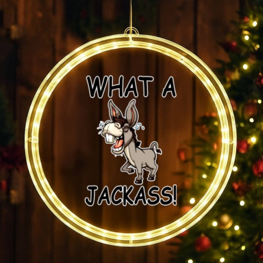 Discover Jackass Donkey Humor LED Christmas Window Lights
