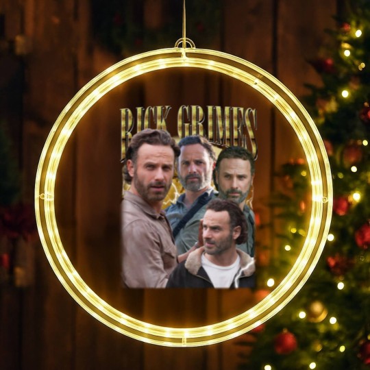 Discover Rick Grimes Vintage LED Christmas Window Lights, Gift For Women and Man Unisex LED Christmas Window Lights