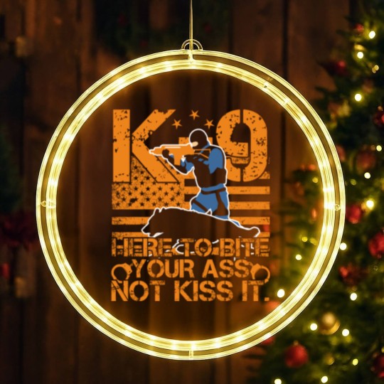 Discover K9 Police Officers Law Enforcement LED Christmas Window Lights