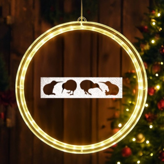 Discover Kiwi Bird Silhouettes New Zealand Animal LED Christmas Window Lights