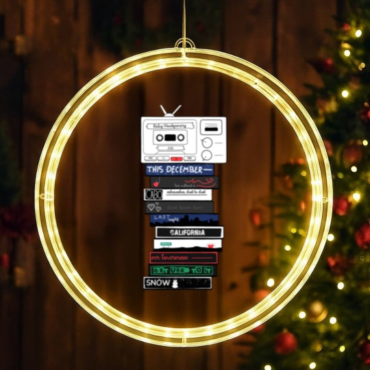 Discover Ricky Montgomery Album Mix Tape Photographic Print LED Christmas Window Lights