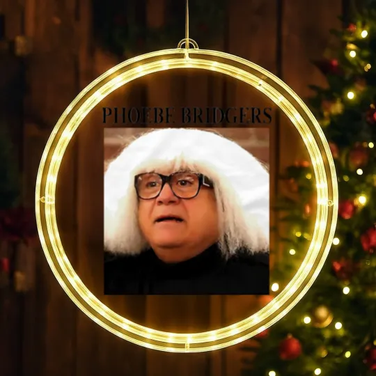 Discover Danny Devito Phoebe Bridgers LED Christmas Window Lights, Pheobe Bridgers Danny Devito LED Christmas Window Lights