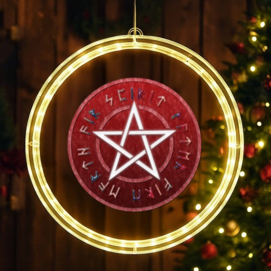 Discover wiccan pentagram LED Christmas Window Lights