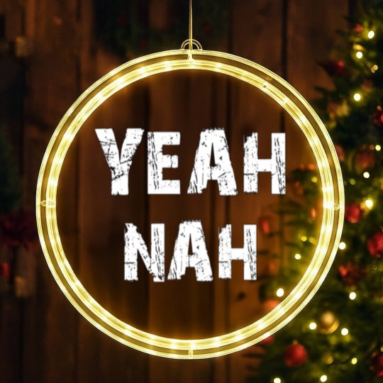 Discover Yeah nah - Yeahnah - ozzy saying - Yeah nah Yeah LED Christmas Window Lights