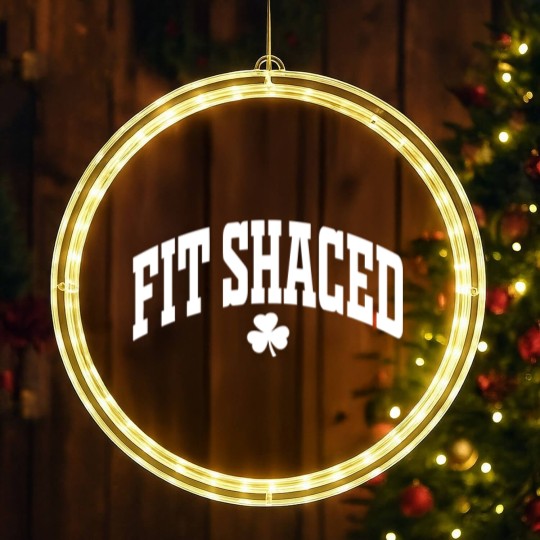 Discover Fit Shaced LED Christmas Window Lights - Funny St. Patrick's LED Christmas Window Lights - Funny Women LED Christmas Window Lights - Funny Drinking LED Christmas Window Lights