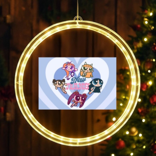 Discover NewJeans Powerpuff Girls Heart LED Christmas Window Lights