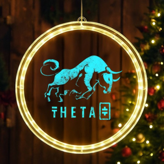 Discover THETA Crypto BULLRUN Blockchain Token LED Christmas Window Lights