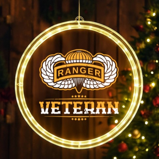 Discover Airborne Ranger Army Veteran LED Christmas Window Lights