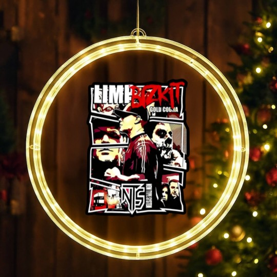 Discover Limp Bizkit LED Christmas Window Lights, Vintage Limp Bizkit Gold Cobra LED Christmas Window Lights, Limp Bizkit LED Christmas Window Lights For Fans, Limp Bizkit Graphic LED Christmas Window Lights, Limp Bizkit Rock Band LED Christmas Window Lights
