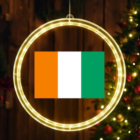 Discover Ivory Coast Flag LED Christmas Window Lights