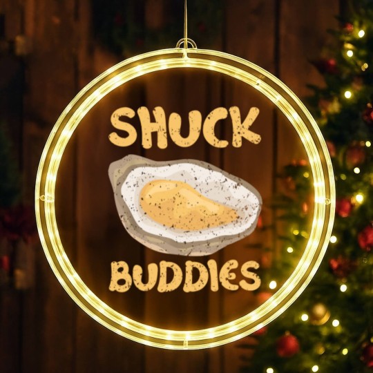 Discover Shuck Buddies Seafood Lover Seas Mollusc Animal Oyster 21 LED Christmas Window Lights