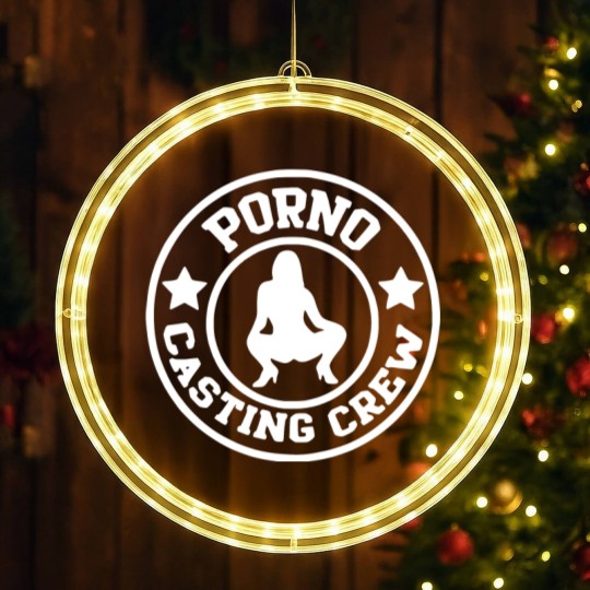 Discover Porno Casting Crew Dirty Jokes Sexy Pornstar Adult LED Christmas Window Lights
