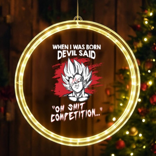 Discover Super Saiyan Majin vegeta)Super Saiyan Majin vegeta LED Christmas Window Lights