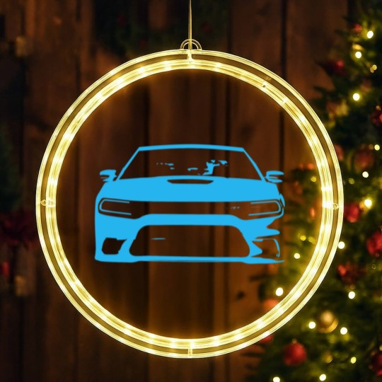 Discover B5 Blue SRT Charger LED Christmas Window Lights