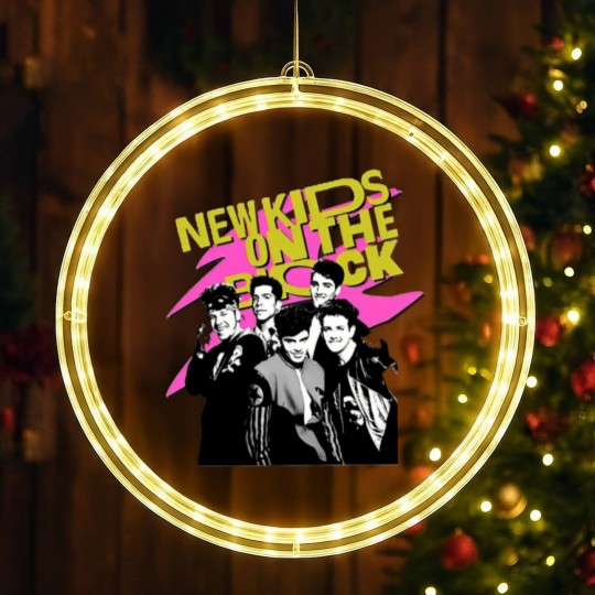 Discover Vintage NKOT Block Pink, NK on The Block Vintage Style LED Christmas Window Lights, Mixtape Tour 2022 LED Christmas Window Lights, NKOT Block Band LED Christmas Window Lights, NKOT Block Concert LED Christmas Window Lights