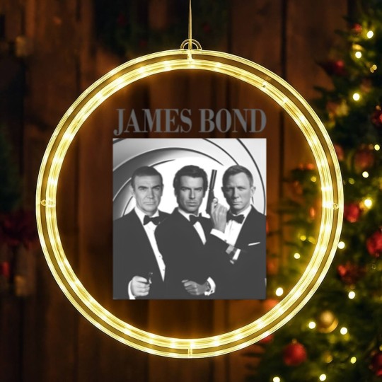 Discover James Bond Movie LED Christmas Window Lights, James Bond LED Christmas Window Lights, Vintage LED Christmas Window Lights
