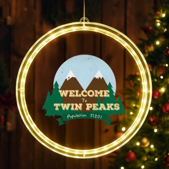 Discover Welcome To Twin Peaks LED Christmas Window Lights