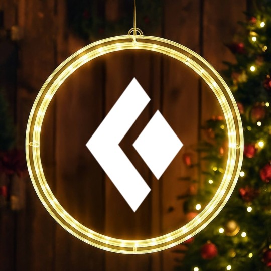 Discover Outdoor Adventure-Black Diamond Logo LED Christmas Window Lights