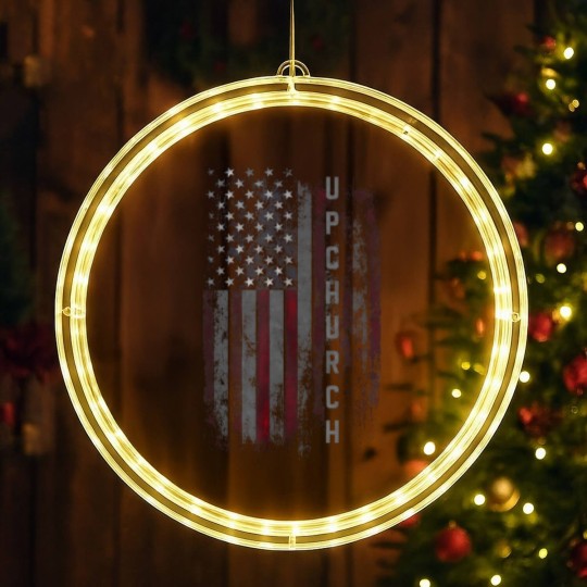 Discover upchurch family american flag t LED Christmas Window Lights