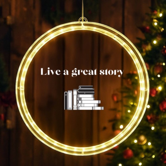 Discover Live a great story 5 LED Christmas Window Lights
