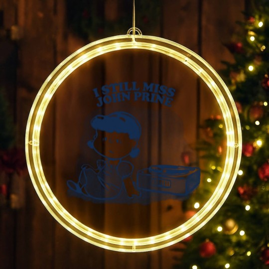 Discover I Still Miss John Prine ••••• Vinyl Collector Fan Design - John Prine - LED Christmas Window Lights