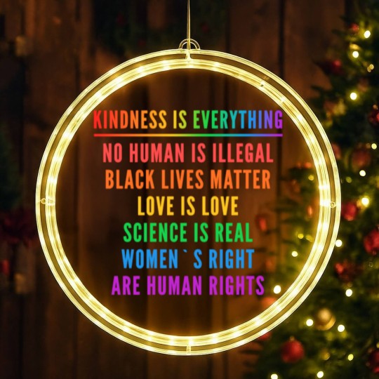 Discover Human rights quotes LED Christmas Window Lights