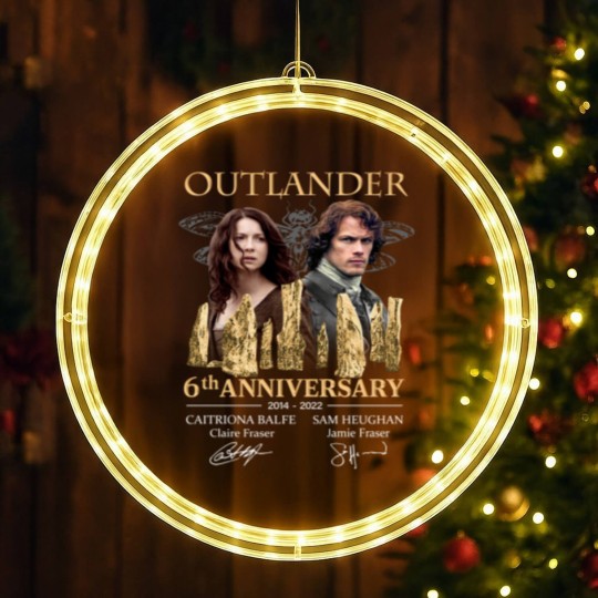 Discover Outlander 6th anniversary 2014-2022 LED Christmas Window Lights