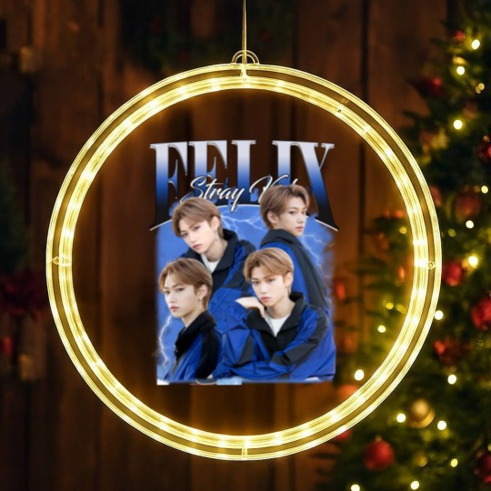 Discover Vintage Stray Kids Felix Lee LED Christmas Window Lights