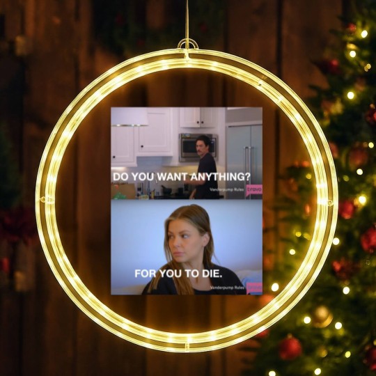 Discover Scandoval 2023 Ariana For You To Die Bravo TV LED Christmas Window Lights, Team Ariana Vanderpump Rules LED Christmas Window Lights