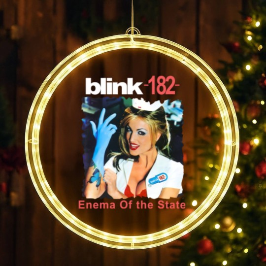 Discover B182 Enema Of The State Album Cover LED Christmas Window Lights,  B182 2023 Tour Vintage 90 LED Christmas Window Lights