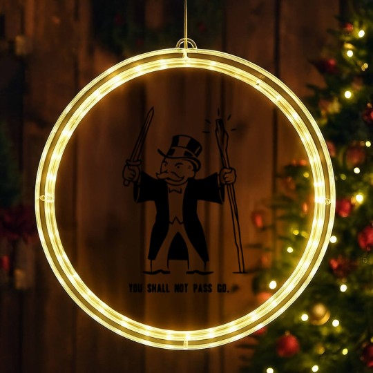 Discover You Shall Not Pass Go LED Christmas Window Lights