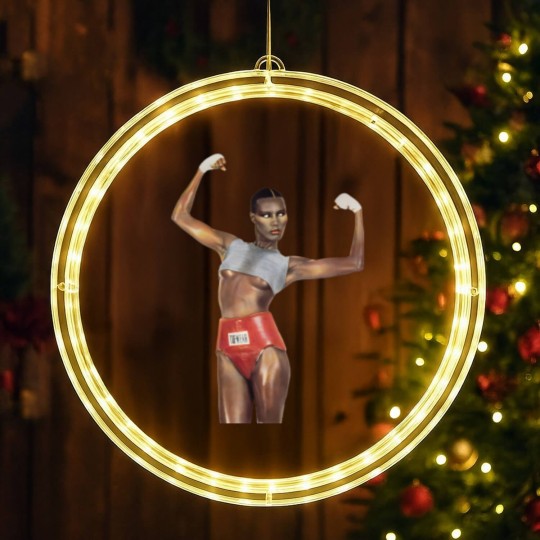 Discover Grace Jones LED Christmas Window Lights Island Life LED Christmas Window Lights Music 80s Pop, Vintage Grace Jones LED Christmas Window Lights